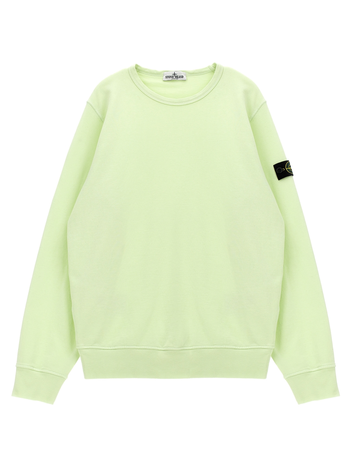 

Свитшот с логотипом-бейджем Stone Island Junior, зеленый