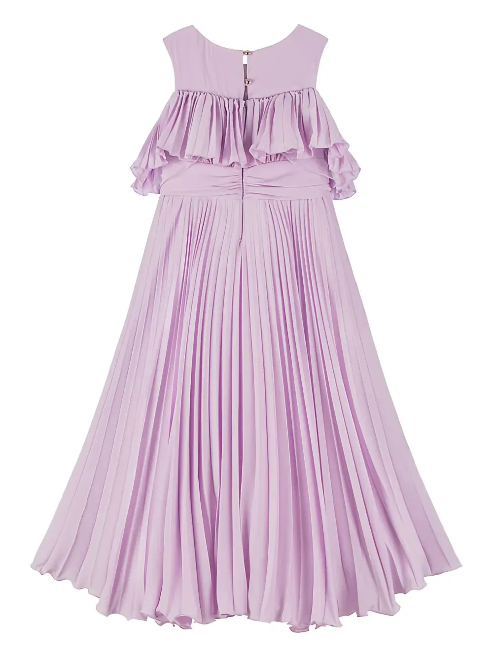 Платье с оборками и складками Elie Saab Junior, фиолетовый — фото 2