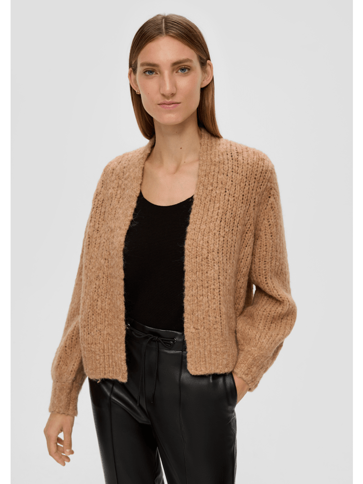 

Кардиган sOliver BLACK LABEL Strickjacke langarm, желтый