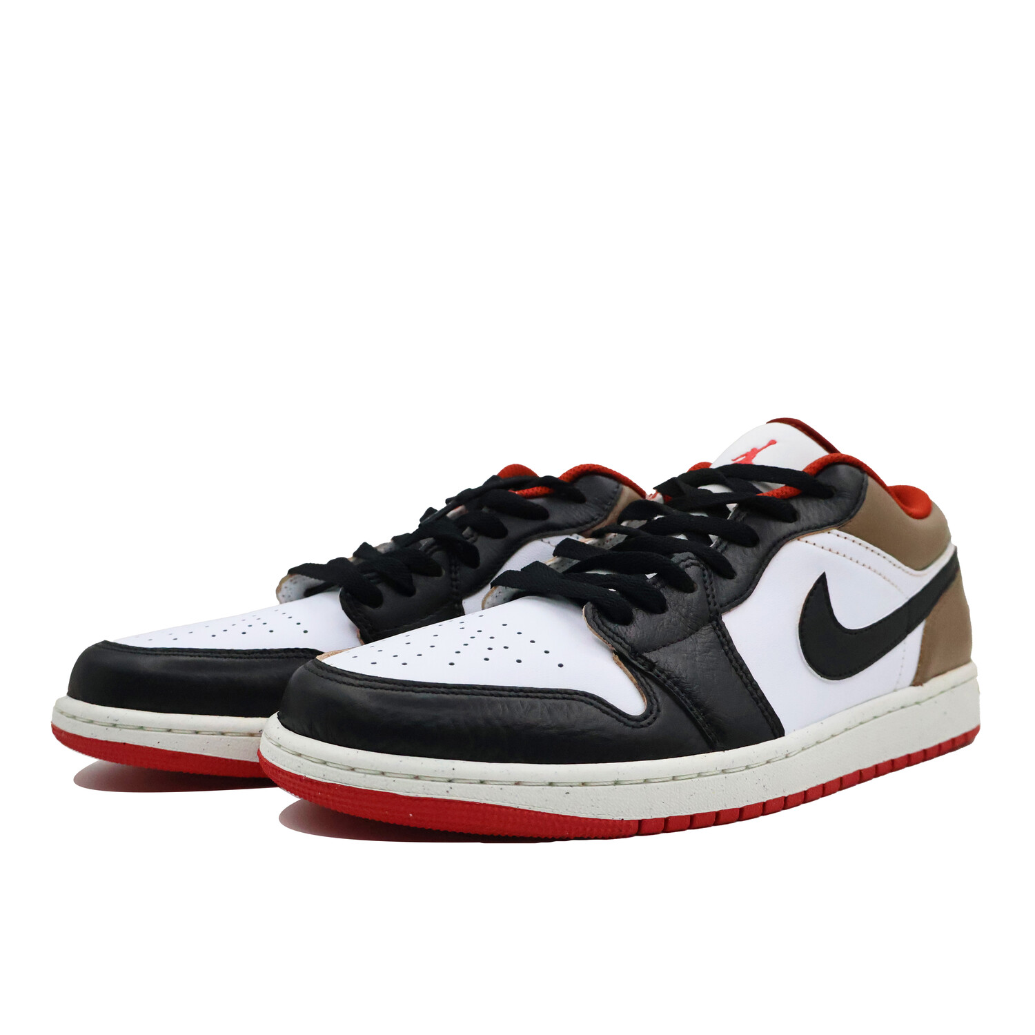 Кроссовки Air Jordan 1 Vintage Basketball Shoes Men Low-top White/black/brown, черный/коричневый — фото 3