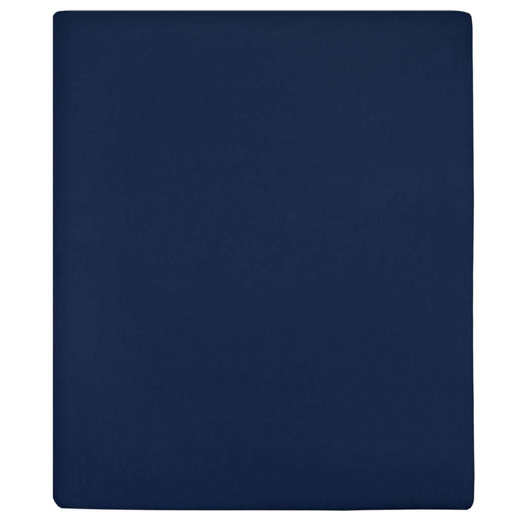

Простыня на резинке 2 шт. трикотаж темно-синий 140х200 см хлопок DKD HOME DECOR