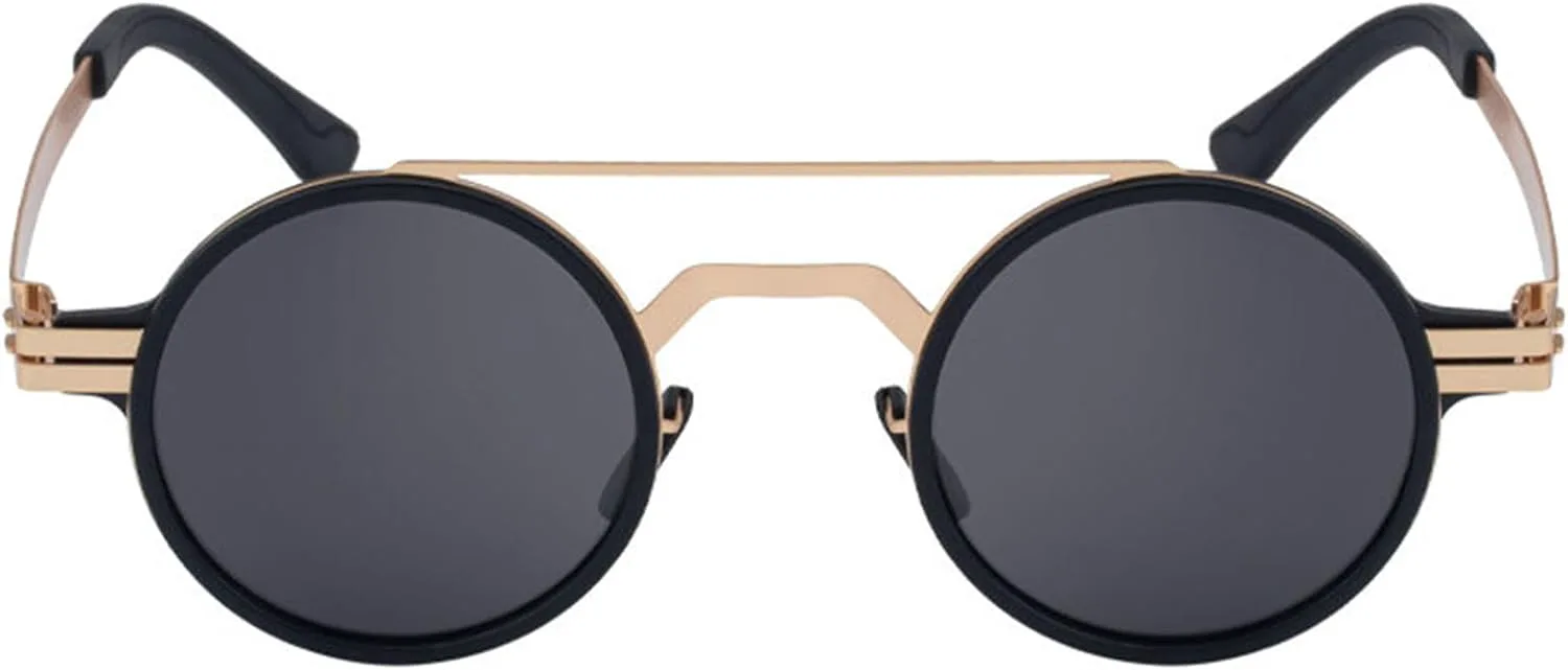 

Солнцезащитные очки Helena в винтажном ретро-стиле, поляризованные, овальной формы, для женщин и мужчин, с двойной металлической оправой, унисекс, круглые, C4