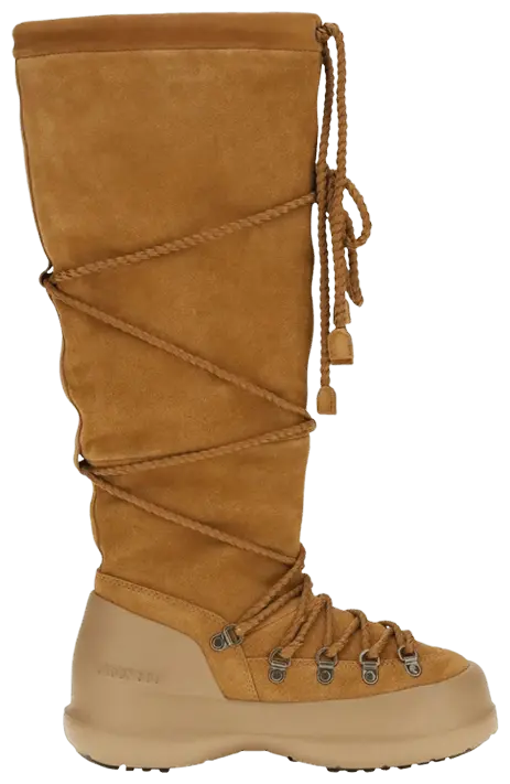 

Замшевые ботинки Moon Boot Luna Extra Suede Boot цвета «Коньяк», коричневый