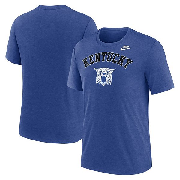 

Мужская футболка heather royal kentucky wildcats legacy arch tri-blend Nike