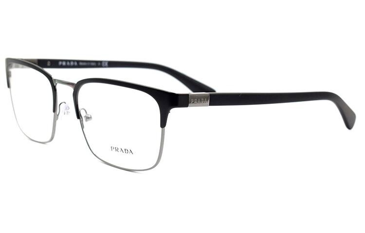 

Оправа для мужских очков Prada, черный матовый / серебряный