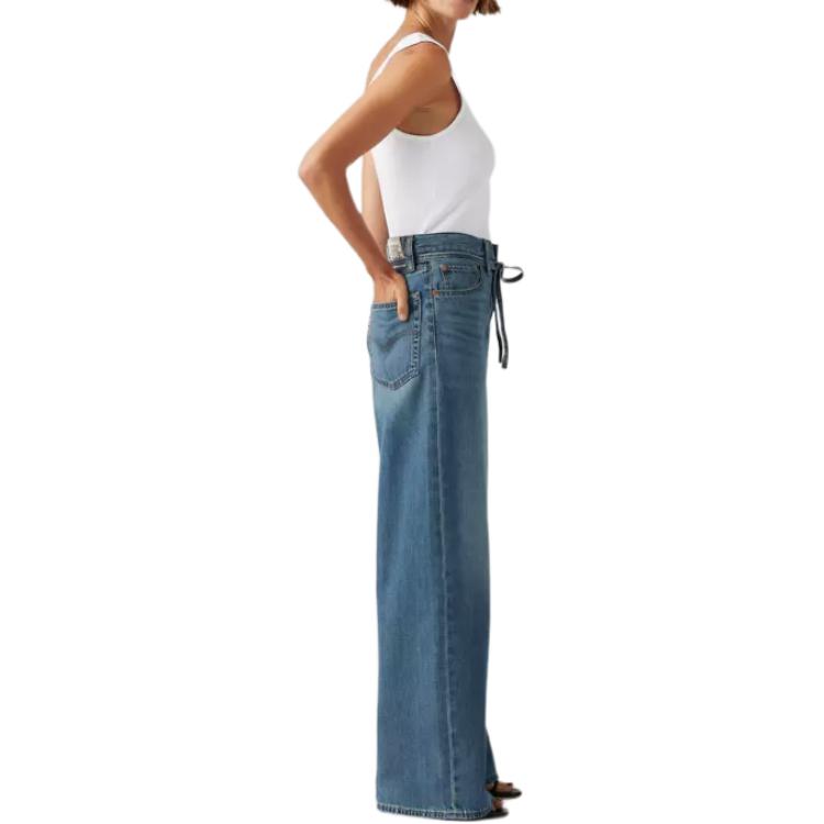 Джинсы Levi's Wide Leg с завязкой на талии Levis, темно-синий — фото 3