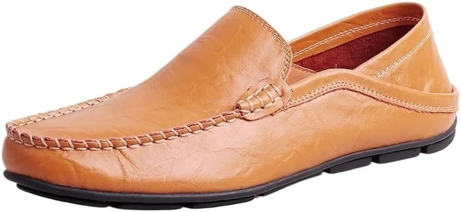 Лоферы кожаные мужские повседневные Brown DHFIRUFSHLO