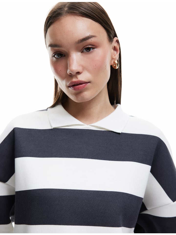 

KOTON Полосатые толстовка антрацитового цвета