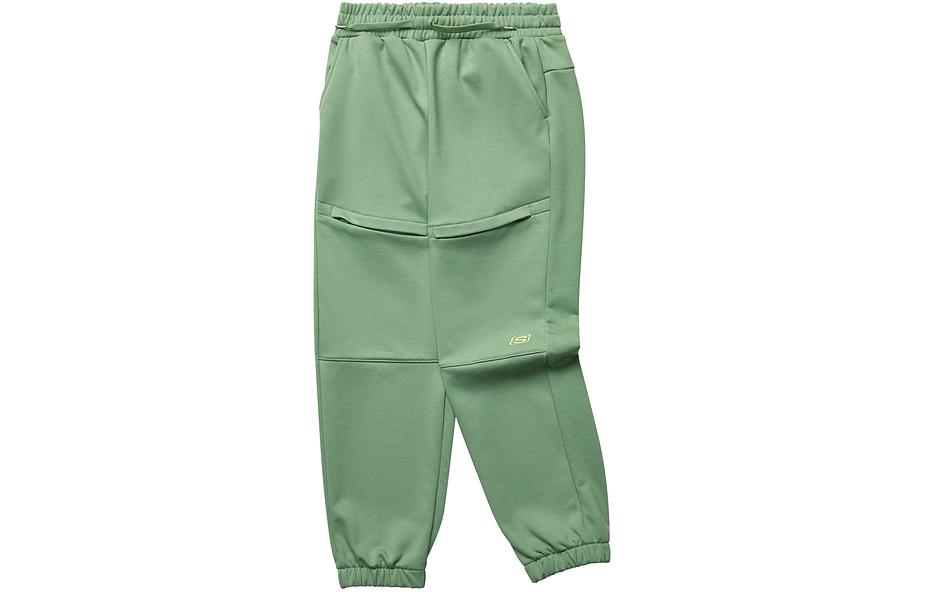 

Детские спортивные трикотажные брюки цвета сосны Skechers, Pine Green/02P5