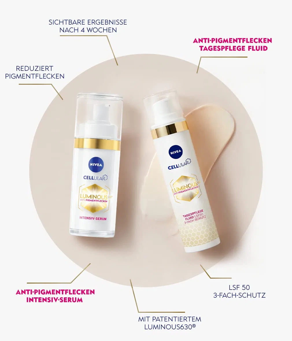 Набор для ухода за кожей «Cellular Luminous 630» с дневным флюидом и сывороткой от NIVEA Nivea — фото 2