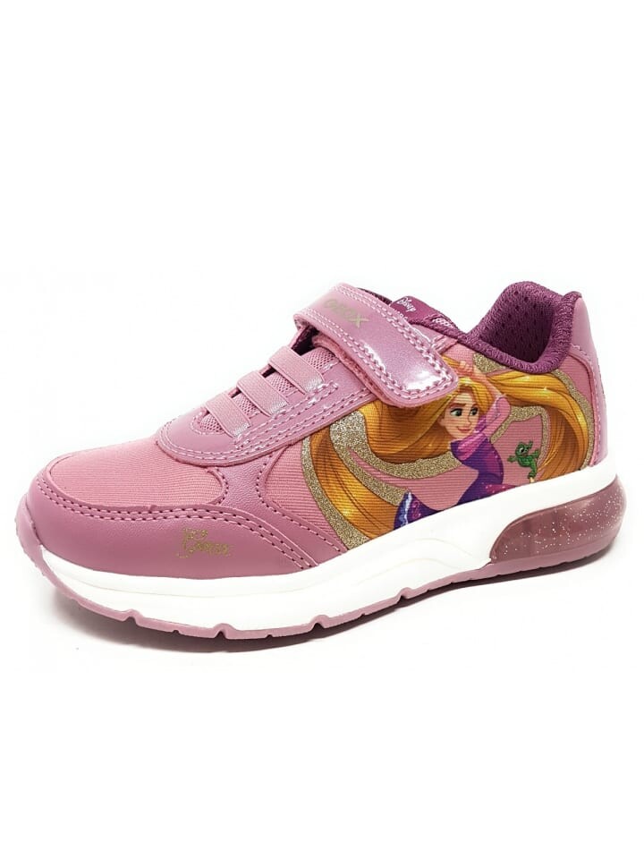

Кроссовки на шнуровке Geox Spaceclub Girl Blinker, розовый