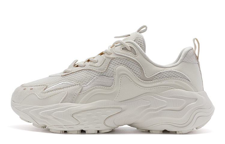 

Мигрирующая дышащая защита Легкие низкие повседневные кроссовки мужские молочный чай белый XTEP