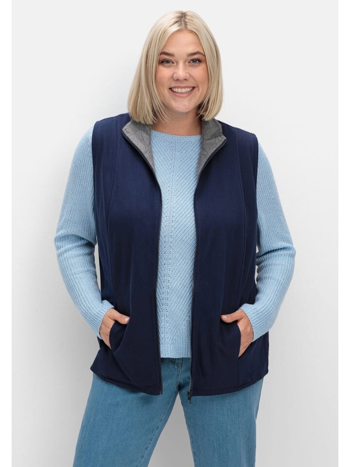 

Жилет sheego Wendeweste, цвет marine