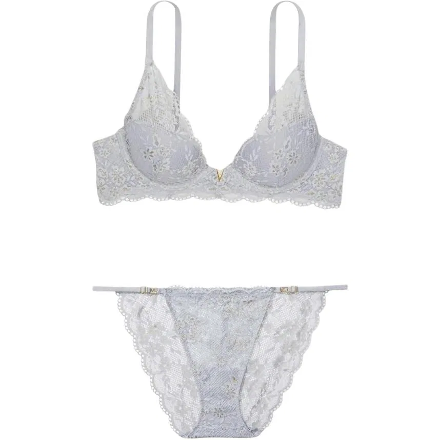 Комплект нижнего белья серый Victoria's Secret
