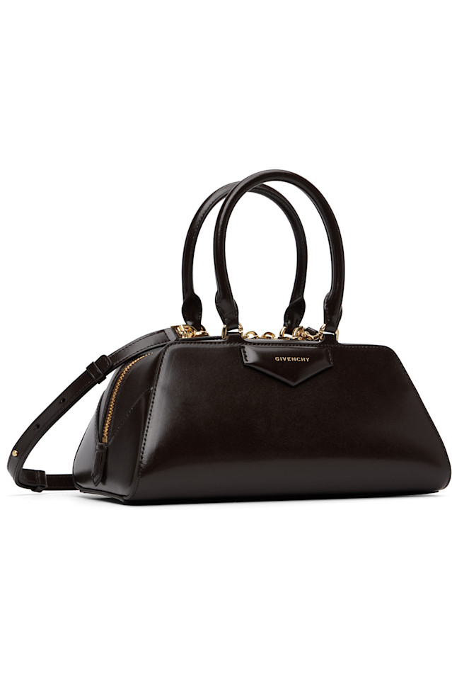 Givenchy Коричневая маленькая антигонская сумка с восточно-западной стороны — фото 2