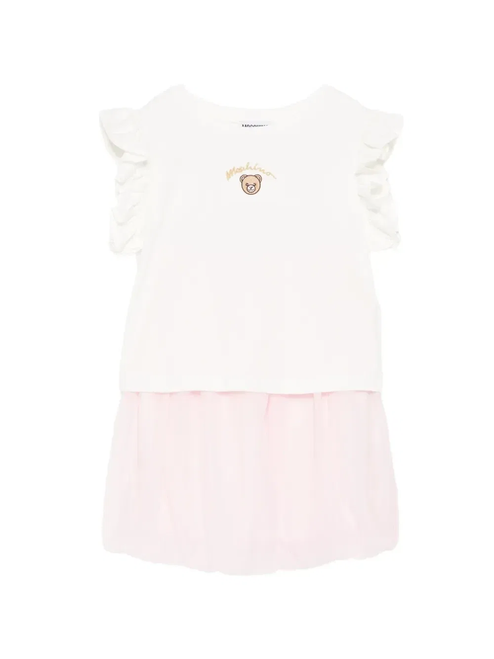 Комплект с логотипом в виде плюшевого мишки Moschino Kids, розовый