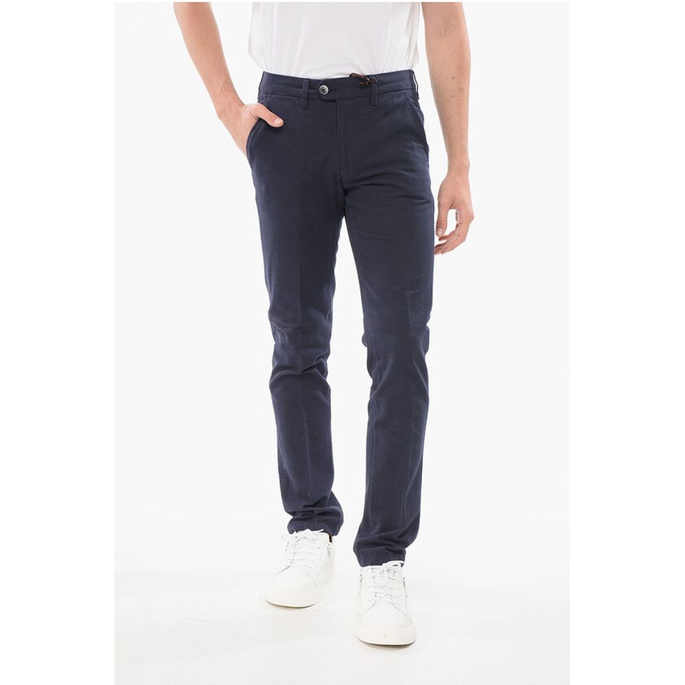 

Прямые хлопковые брюки-чиносы Corneliani, Blue
