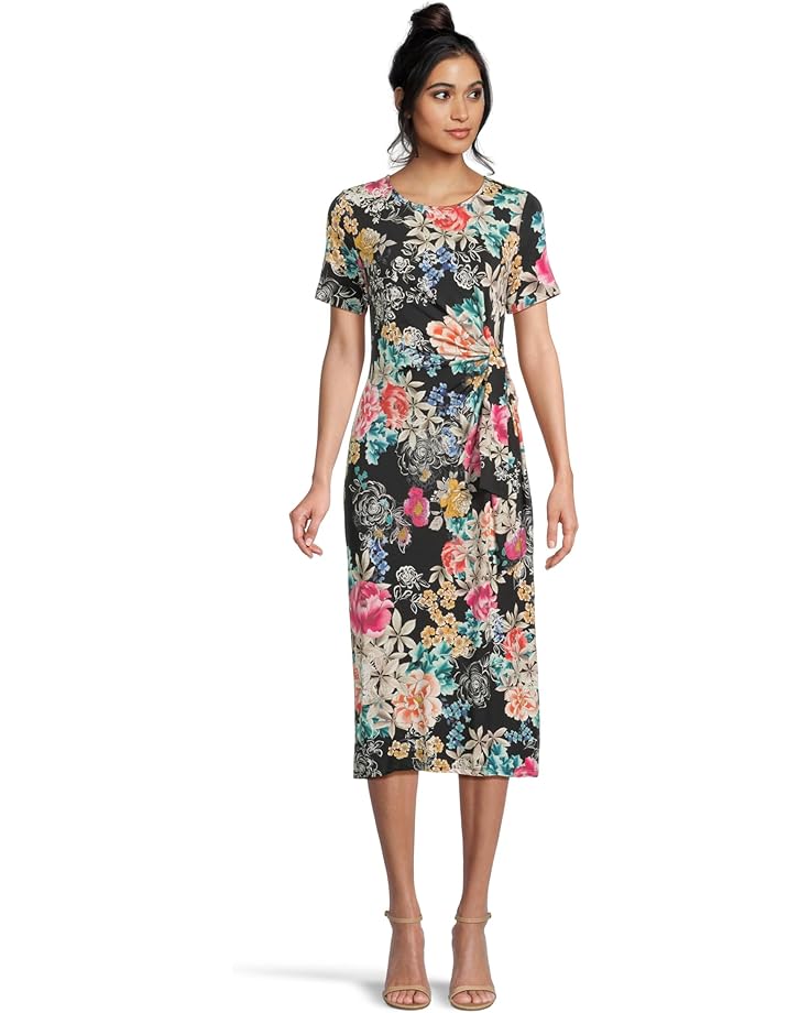 

Платье Johnny Was The Janie Favorite Side Tie Knit Dress, цвет Lavilla Black