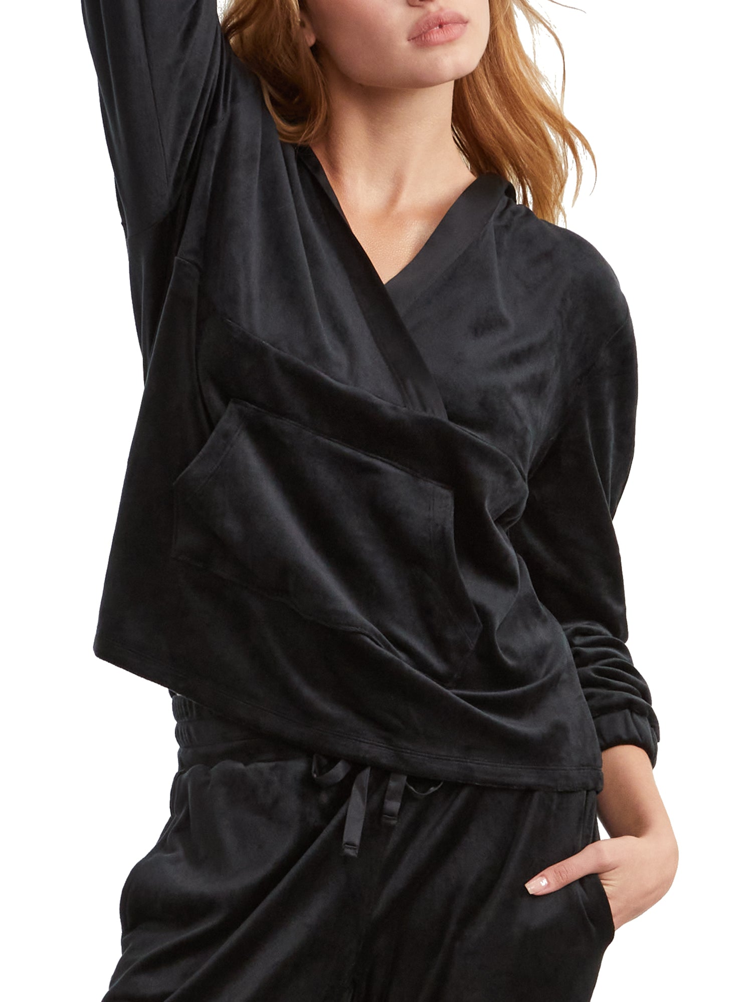 

Bare Женская толстовка с капюшоном Velour, цвет black beauty