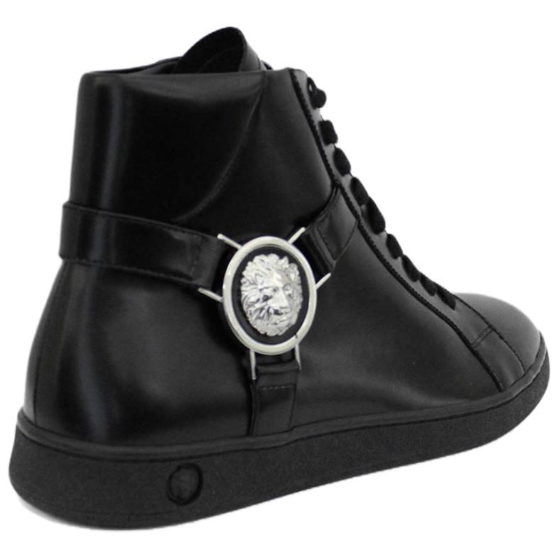 VERSUS x High top женские скейтерские кроссовки VERSACE, черный — фото 4