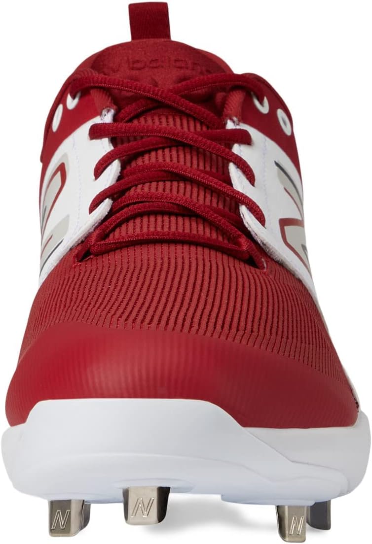 Мужские бейсбольные кроссовки New Balance Fresh Foam X 3000 V6 Metal, Cardinal/White — фото 3