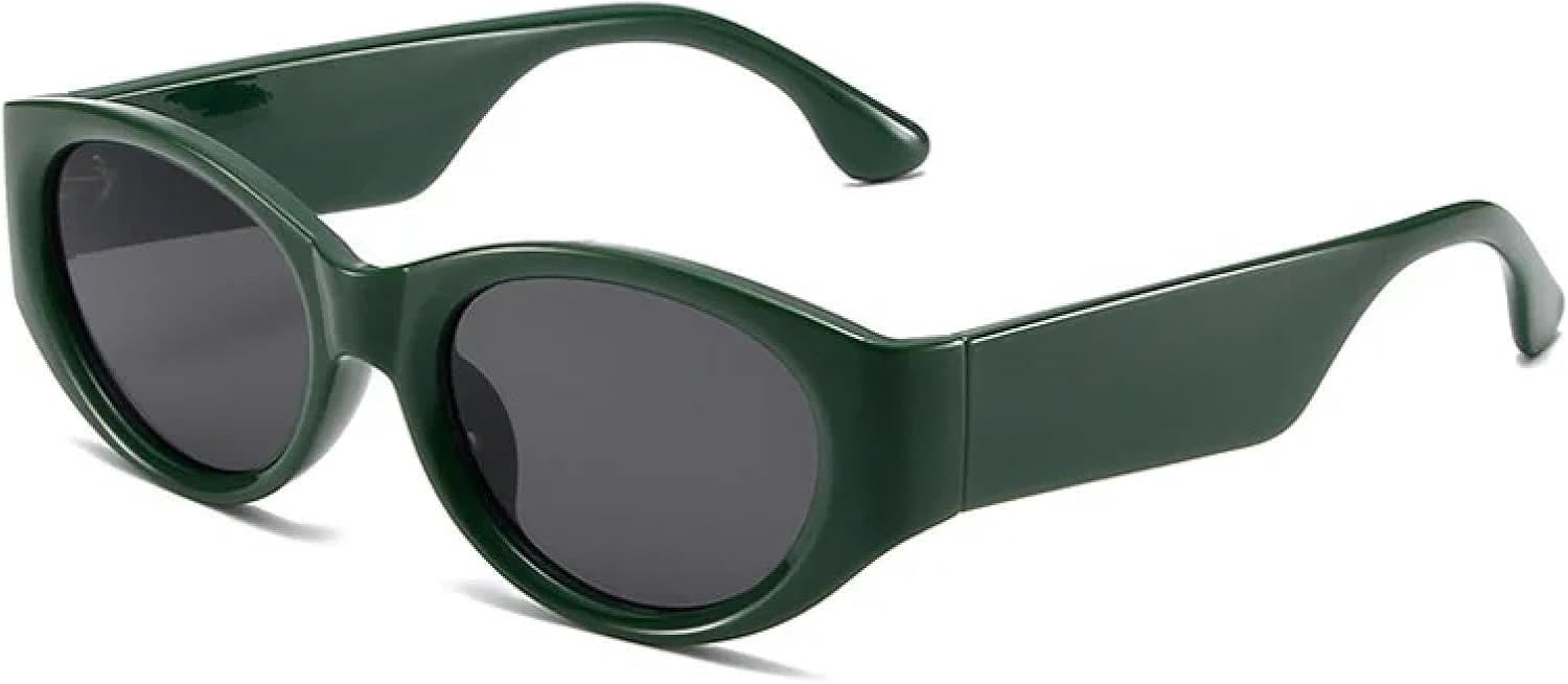 

Винтажные солнцезащитные очки «кошачий глаз» для женщин, модные конфетные цвета, защита от УФ-излучения UV400, женские панк-очки, массивные очки для мужчин VVTWSSW, Green-black