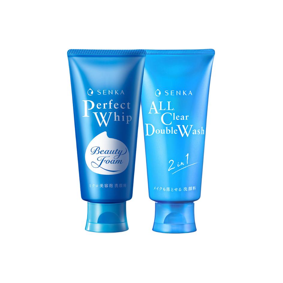 

Шелковое очищающее молочко для лица увлажняющее, отшелушивающее, контролирующее жирность и очищающее 120г+120г SENKA