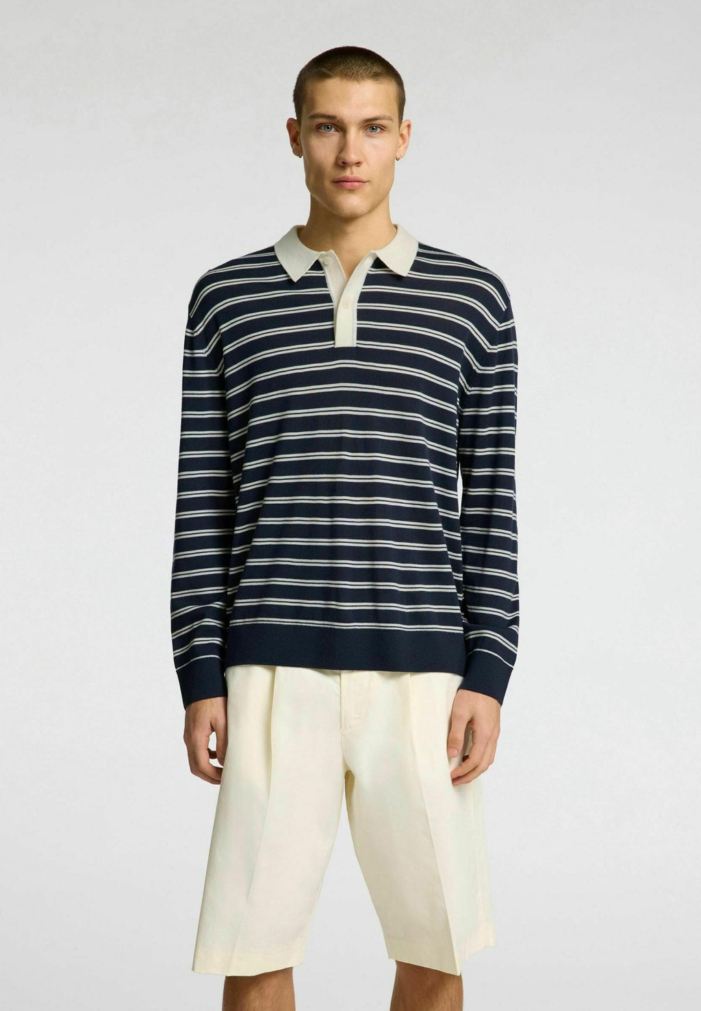 

Рубашка поло SLHTRAY RELAXED - Long sleeved top Selected Homme, синий