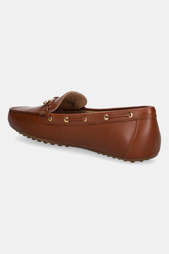 Кожаные мокасины Wylie Lauren Ralph Lauren, коричневый — фото 3