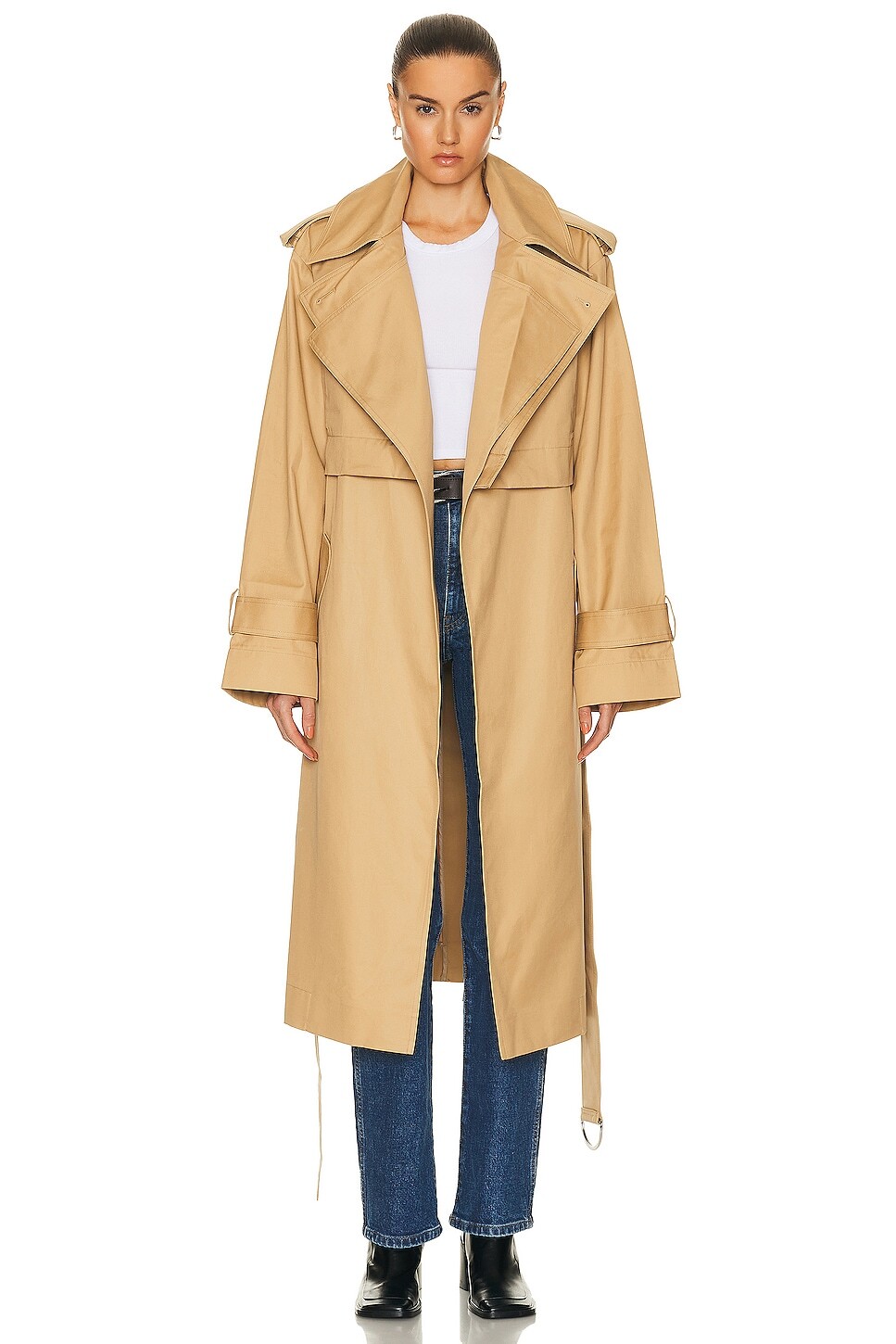 

Пальто Grlfrnd The Convertible Trench, цвет British Tan