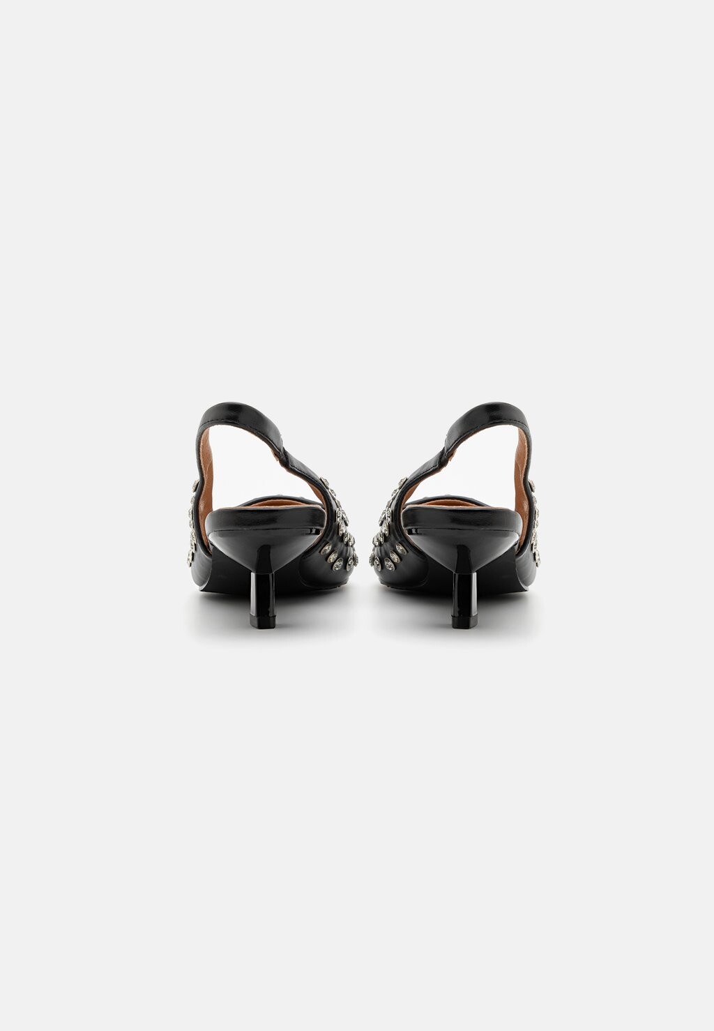 Классические туфли на каблуке BIAKRISTIN KITTEN HEEL SLINGBACK Bianco, черный — фото 4