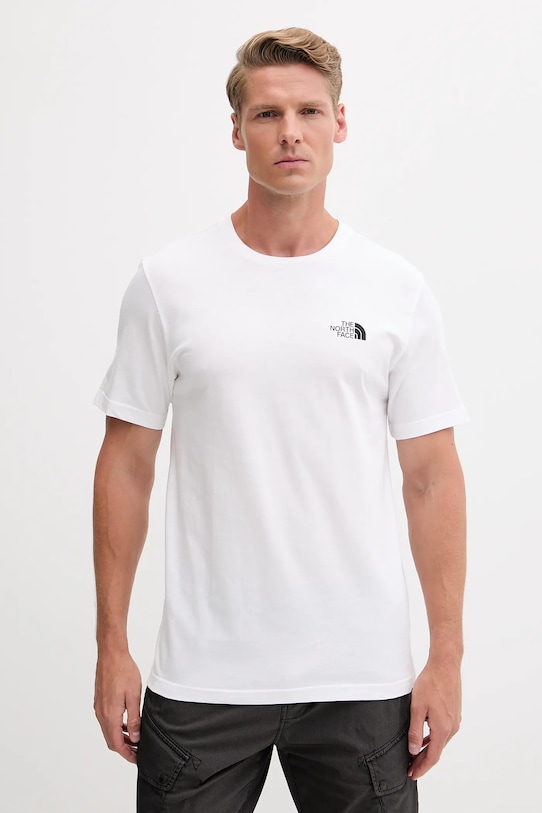 

Футболка Mountain Sketch из хлопка The North Face, белый