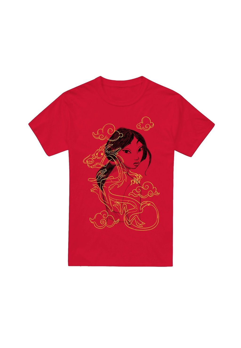 

Футболка с принтом MULAN MUSHU BREEZY ILLUSTRATION Disney, красный