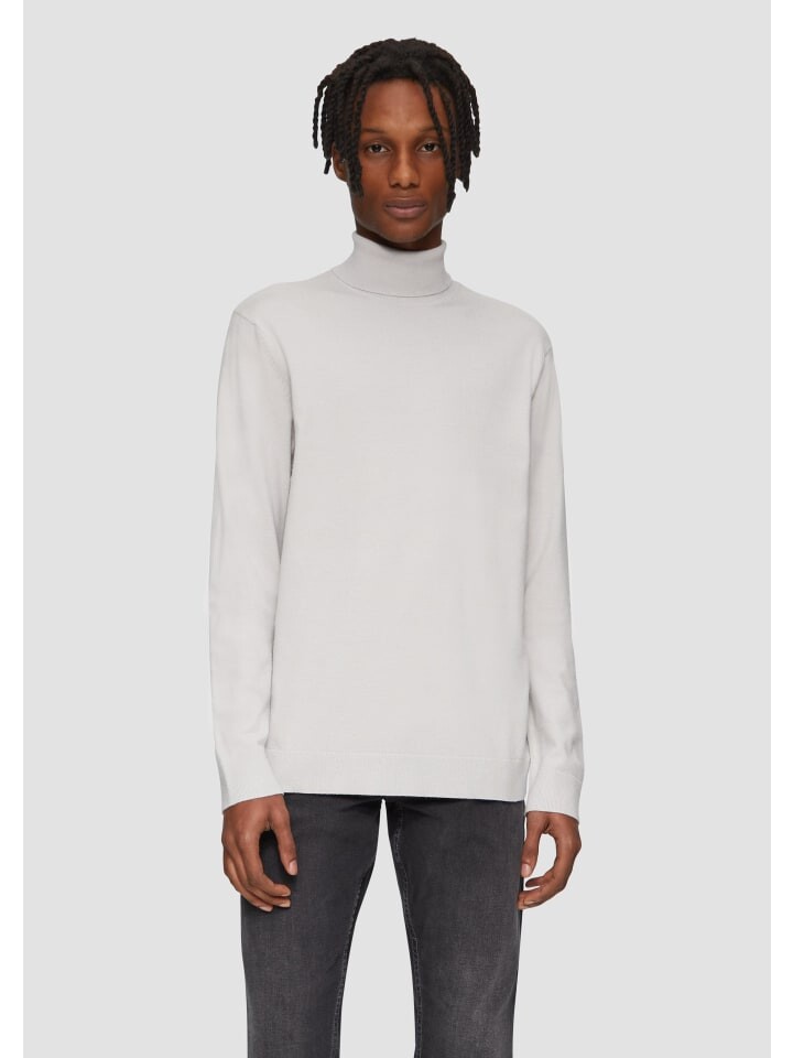 

Пуловер QS Strickpullover langarm, серый