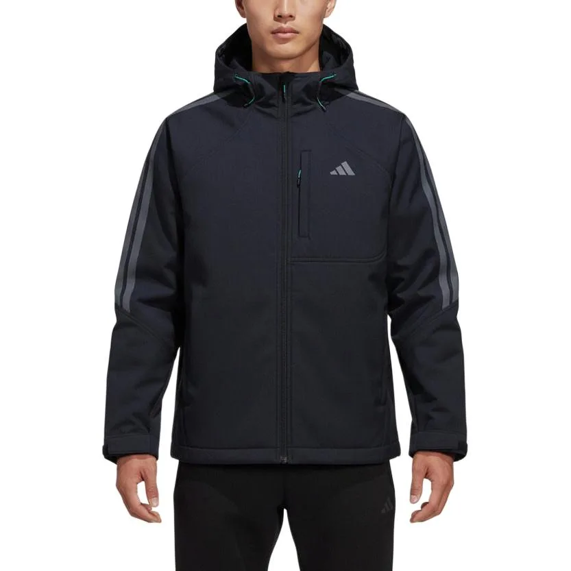 Adidas Мужская худи-куртка softshell цвет ink blue