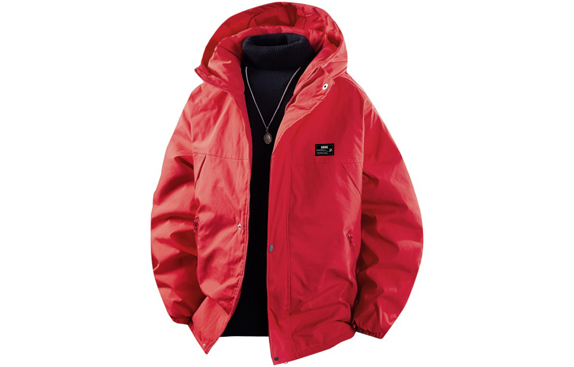 

Пуховик Unisex Hooded Thickened ZIAREL, red[removable logo]