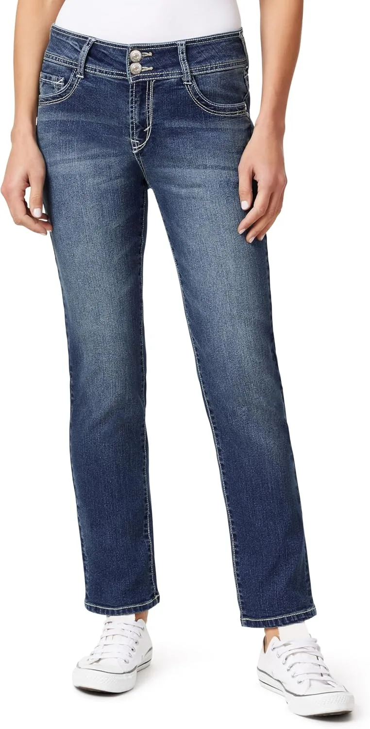 

Джинсы WallFlower Luscious Curvy Straight 29" Mid-Rise Insta Stretch