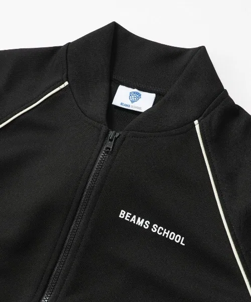 Детская джерсовая куртка BEAMS SCHOOL тёмно-синяя — фото 3