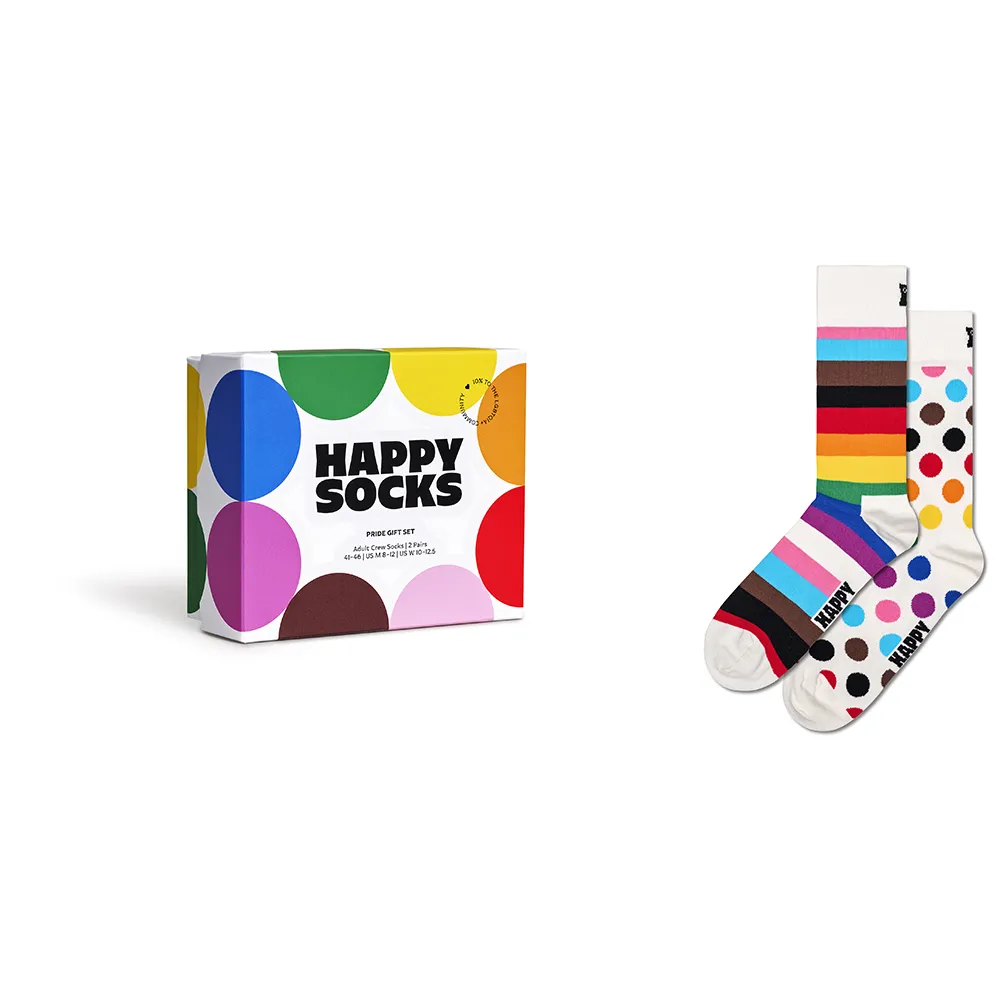 

Носки Happy Pride gift set crew 2 pairs, белый