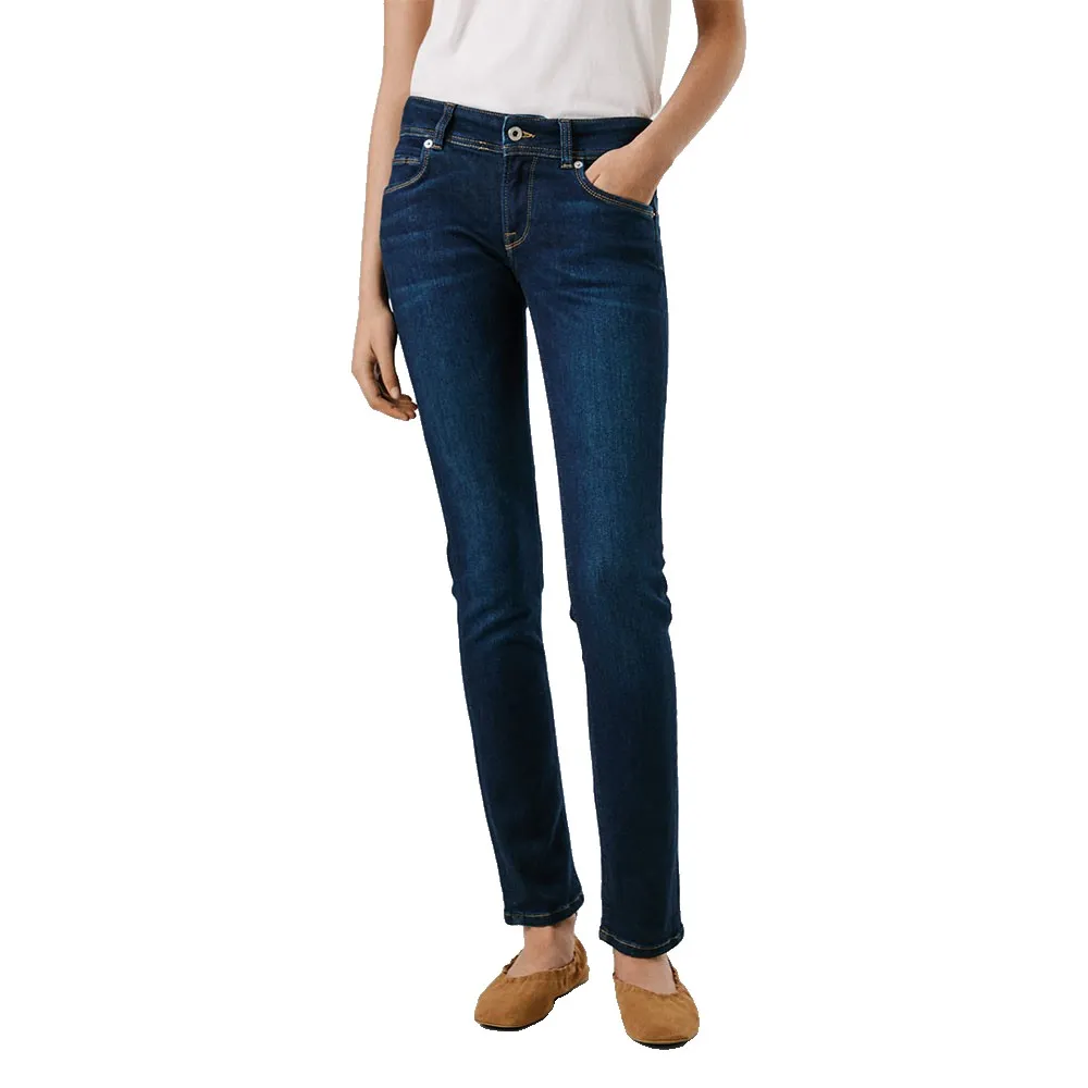 

Джинсы Pepe Brooke Slim Iconic low waist, синий