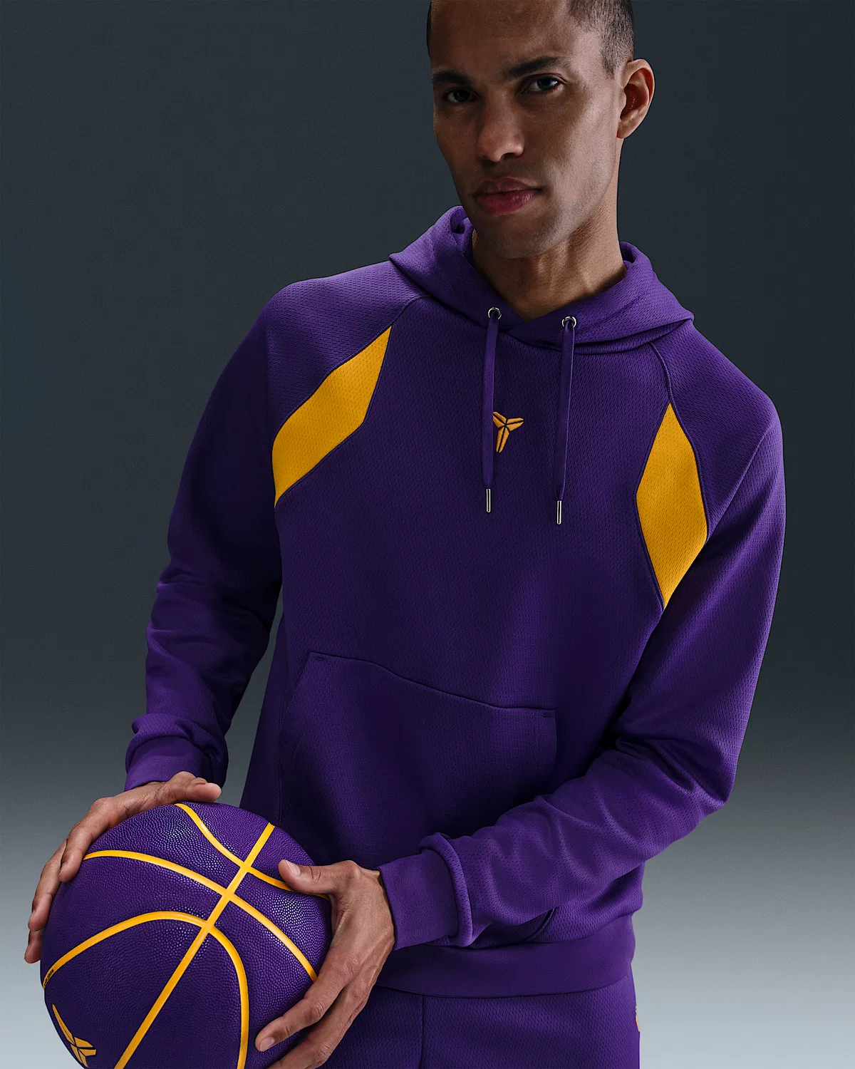 Therma-FIT Pullover Hoodie Kobe, Court Purple/University Gold/University Gold