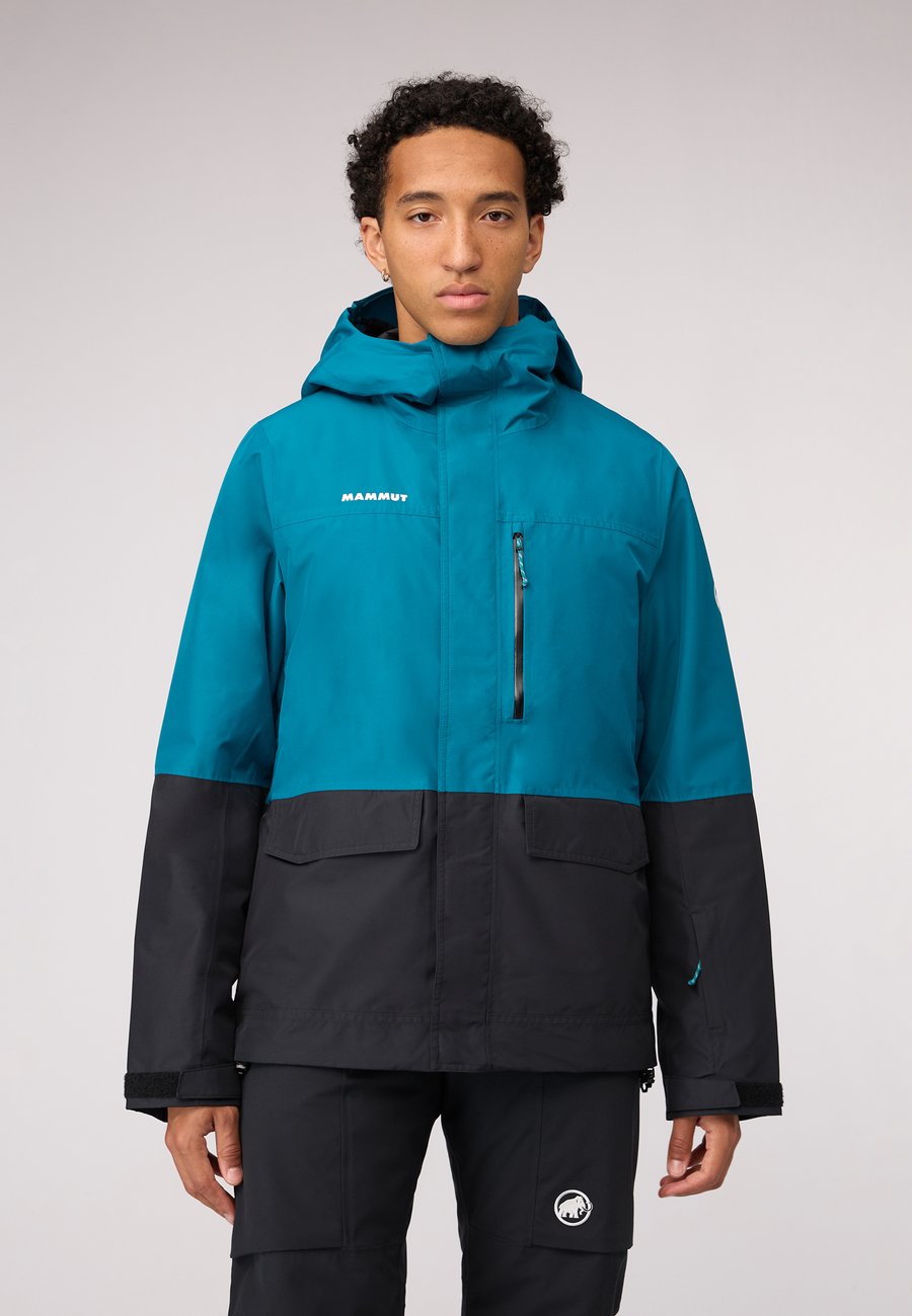 

Лыжная куртка Mammut FALL LINE THERMO HOODED JACKET MEN, Deep Teal-Black/Teal