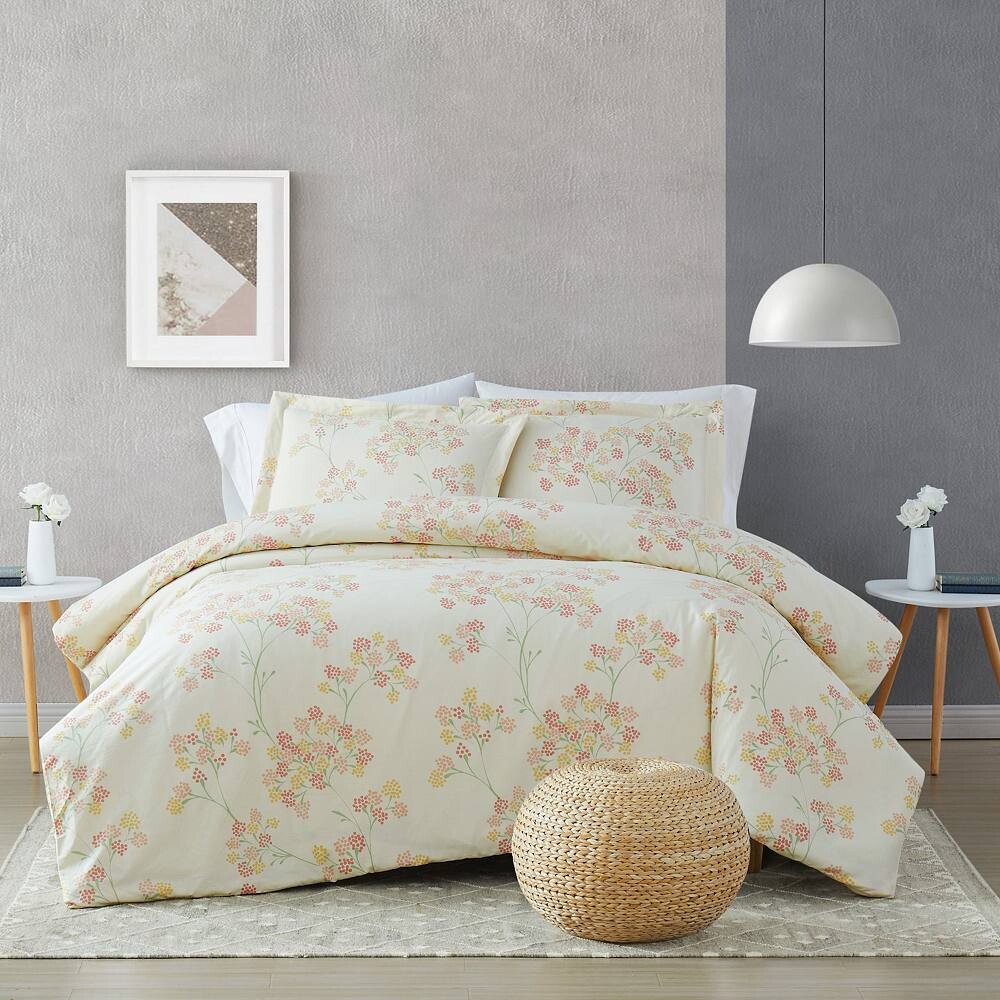 

Комплект пододеяльников Brooklyn Loom Vivian с накладками, цвет Off White Multi