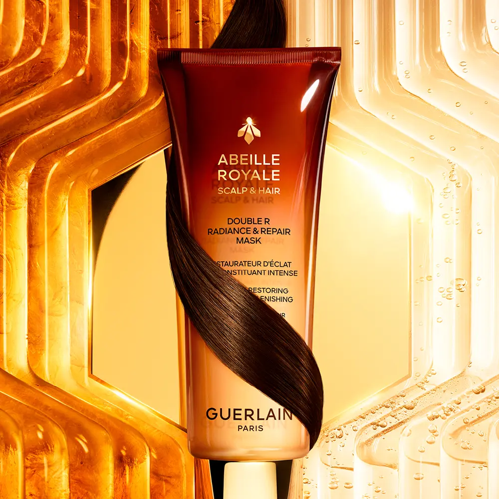 Маска для волос Abeille royale scalp & hair mascarilla iluminadora y reparadora Guerlain, 200 мл. — фото 4