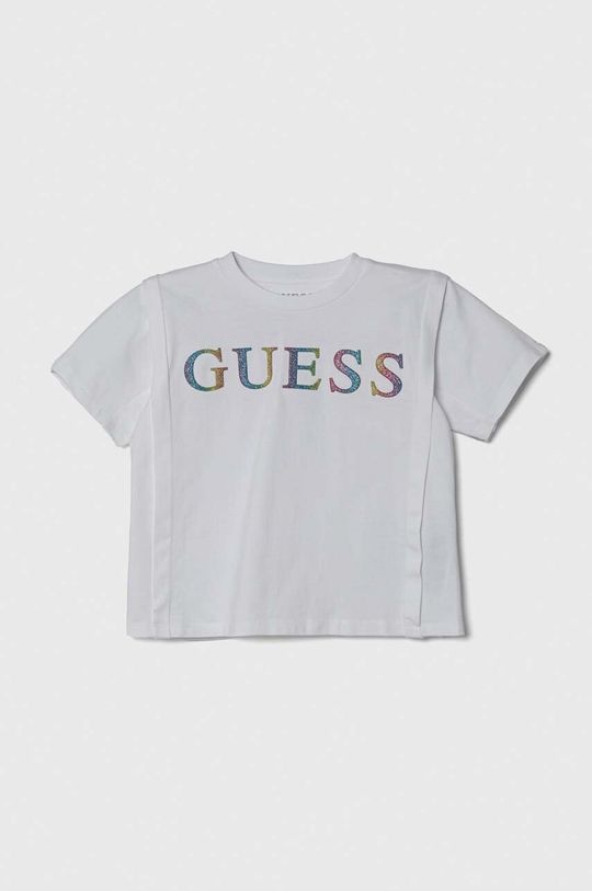 

Хлопковая футболка Guess, белый