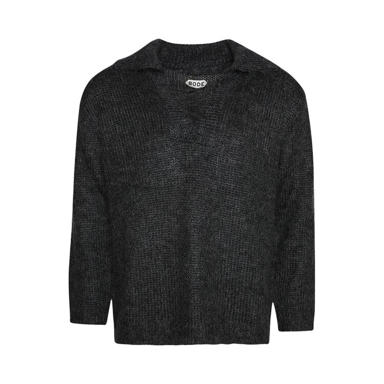 

Пуловер Bode Alpine Pullover, серый, Черный, Пуловер Bode Alpine Pullover, серый