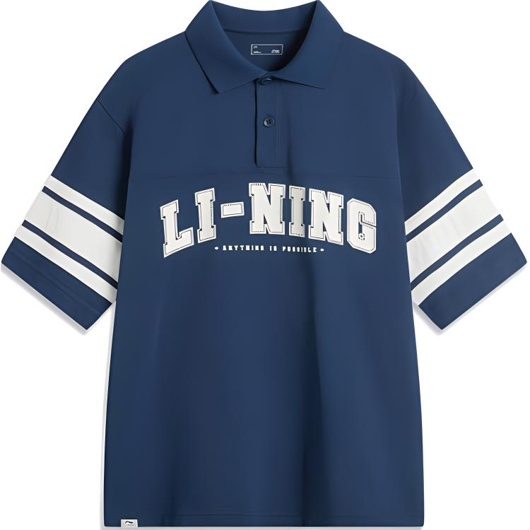 

Футболка-поло Sports Life Collection мужская LINING, темно-синий