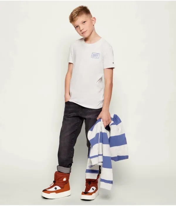 Футболка TH Signature regular fit Tommy Hilfiger, серый — фото 2