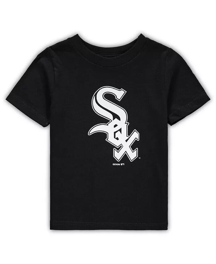 

Черная футболка с логотипом основной команды Chicago White Sox для мальчиков и девочек для малышей Outerstuff