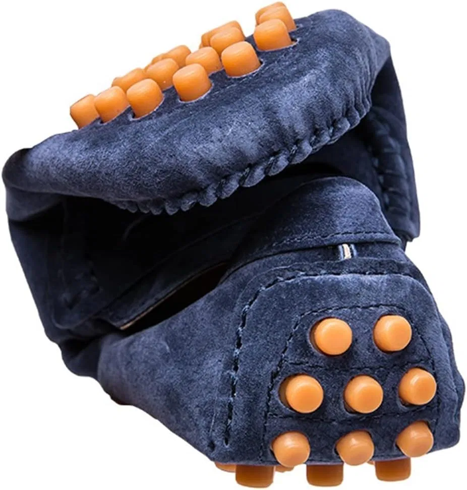 Лоферы мужские из натуральной кожи, Loafers, синий